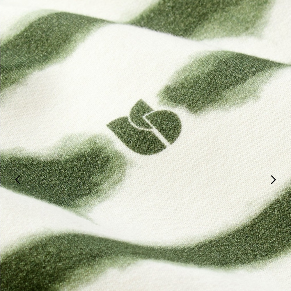 ba&sh Women's Sailor style sweatshirt sete green 100% organic cotton crop top S - Picture 6 of 11
